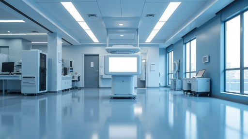 医疗设备产品展示，现代化医疗器械，专业医疗环境背景